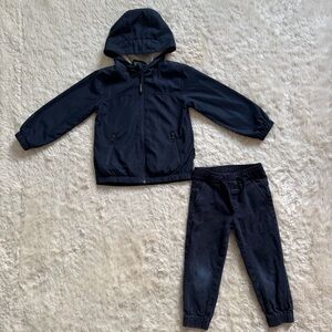Little Bipsy Navy Windbreaker and Chinos Toddler Bundle - 2-3T